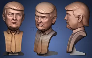 3D мадэль Дональд Трамп (STL)